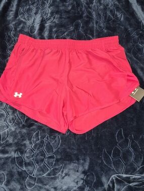 Under Armour Women's Bright Pink Athletic Running Shorts